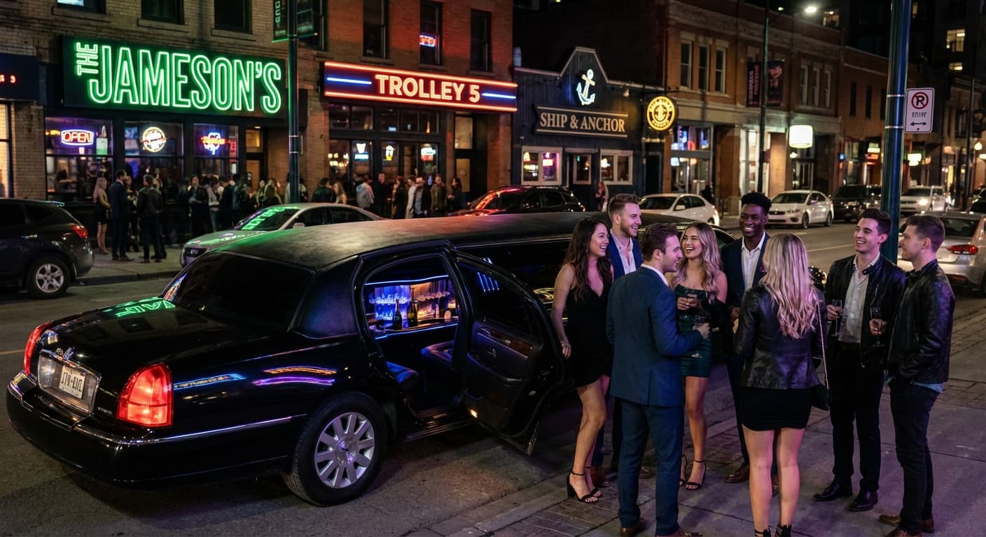 Bachelor and bachelorette party limo service in Calgary