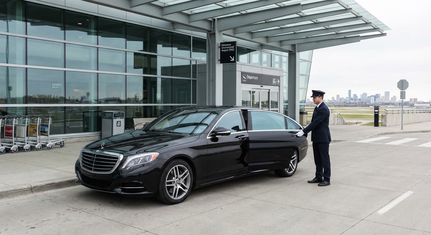 Premium limo service at Edmonton International Airport YEG