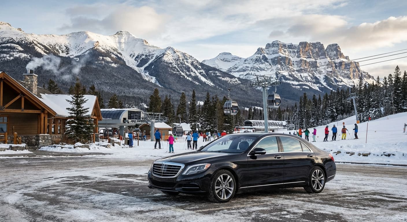 Private transfer from Calgary to Lake Louise Ski Resort