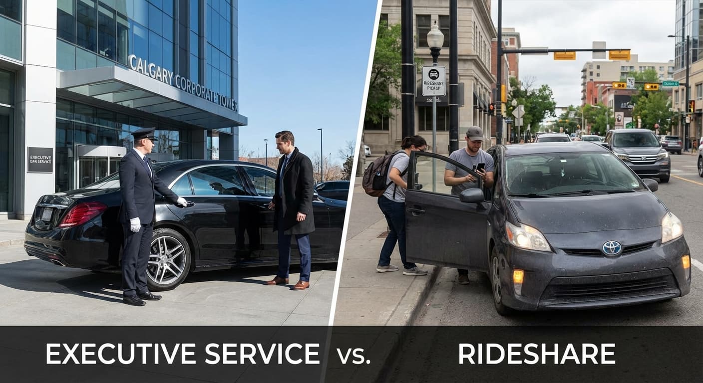Executive Car Service vs Uber: What Calgary Businesses Need to Know